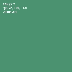 #4B9271 - Viridian Color Image