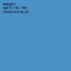 #4B92C7 - Havelock Blue Color Image