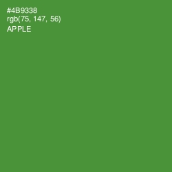 #4B9338 - Apple Color Image