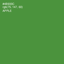 #4B933C - Apple Color Image