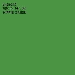 #4B9345 - Hippie Green Color Image