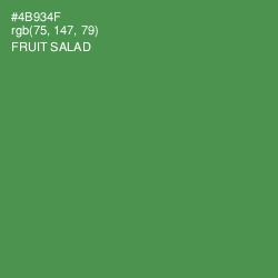 #4B934F - Fruit Salad Color Image