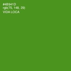 #4B941D - Vida Loca Color Image