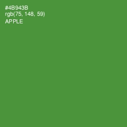 #4B943B - Apple Color Image