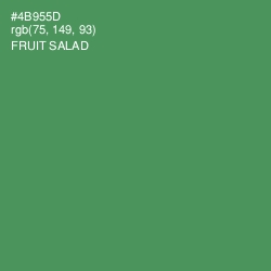 #4B955D - Fruit Salad Color Image