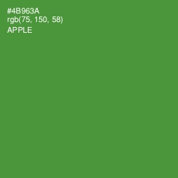 #4B963A - Apple Color Image