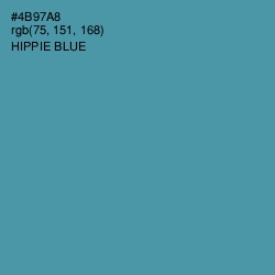 #4B97A8 - Hippie Blue Color Image