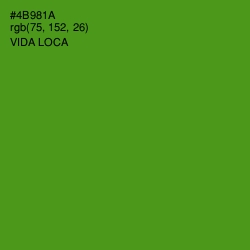 #4B981A - Vida Loca Color Image