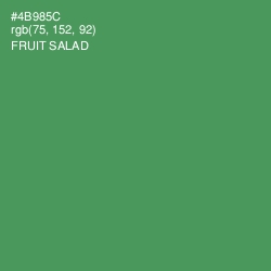 #4B985C - Fruit Salad Color Image