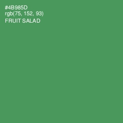 #4B985D - Fruit Salad Color Image