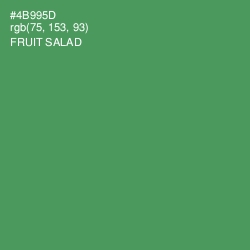#4B995D - Fruit Salad Color Image
