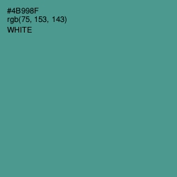 #4B998F - Smalt Blue Color Image
