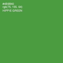 #4B9B40 - Hippie Green Color Image