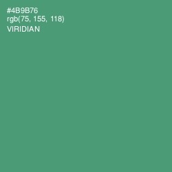 #4B9B76 - Viridian Color Image