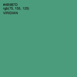 #4B9B7D - Viridian Color Image