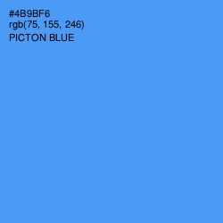 #4B9BF6 - Picton Blue Color Image