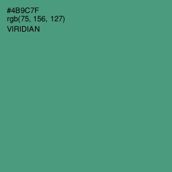 #4B9C7F - Viridian Color Image