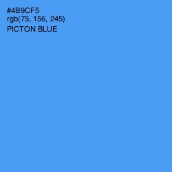 #4B9CF5 - Picton Blue Color Image