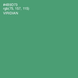 #4B9D73 - Viridian Color Image