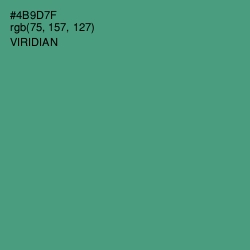 #4B9D7F - Viridian Color Image