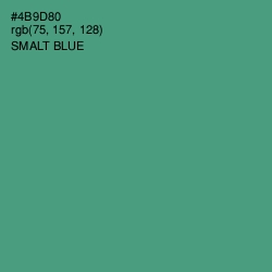 #4B9D80 - Smalt Blue Color Image