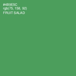 #4B9E5C - Fruit Salad Color Image