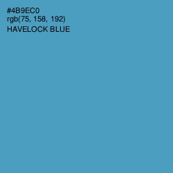 #4B9EC0 - Havelock Blue Color Image