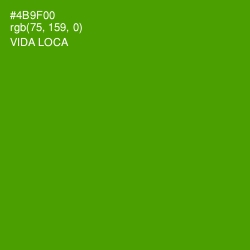 #4B9F00 - Vida Loca Color Image