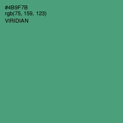 #4B9F7B - Viridian Color Image