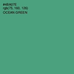 #4BA07E - Ocean Green Color Image