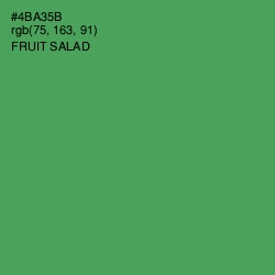 #4BA35B - Fruit Salad Color Image