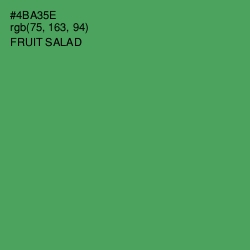 #4BA35E - Fruit Salad Color Image