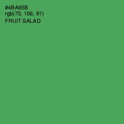 #4BA65B - Fruit Salad Color Image