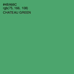 #4BA66C - Chateau Green Color Image