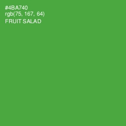 #4BA740 - Fruit Salad Color Image