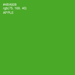 #4BA928 - Apple Color Image