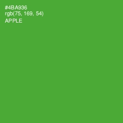 #4BA936 - Apple Color Image