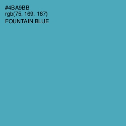 #4BA9BB - Fountain Blue Color Image