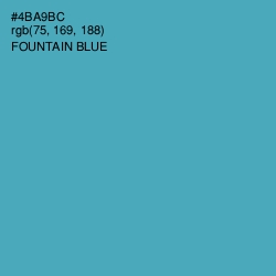 #4BA9BC - Fountain Blue Color Image