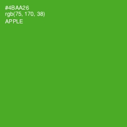 #4BAA26 - Apple Color Image