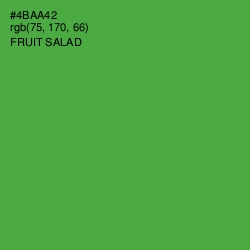 #4BAA42 - Fruit Salad Color Image