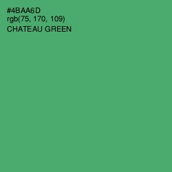 #4BAA6D - Chateau Green Color Image