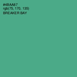 #4BAA87 - Breaker Bay Color Image