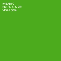 #4BAB1C - Vida Loca Color Image