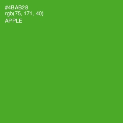 #4BAB28 - Apple Color Image