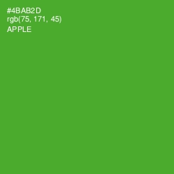 #4BAB2D - Apple Color Image