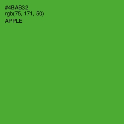 #4BAB32 - Apple Color Image