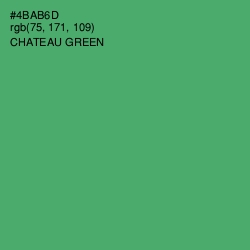 #4BAB6D - Chateau Green Color Image