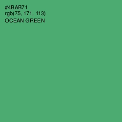 #4BAB71 - Ocean Green Color Image