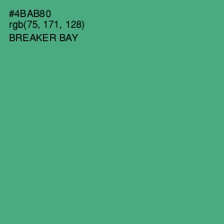 #4BAB80 - Breaker Bay Color Image